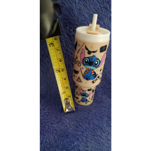 Stitch and Harry Potter Keychain Beige Black